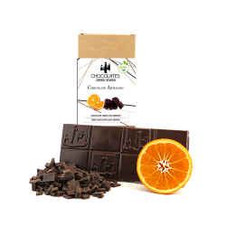 Black chocolate tablet with...