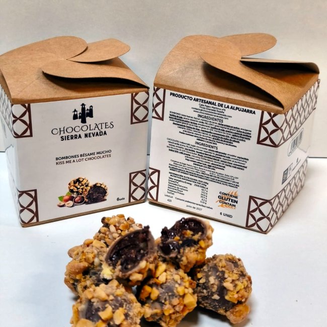 Tableta chocolate negro con avellanas 100g