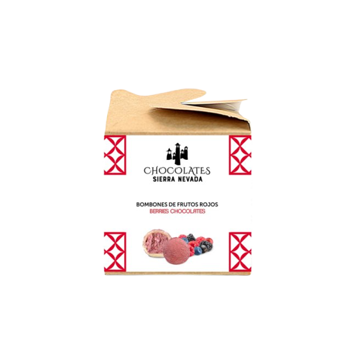 cajita de 6 uds de Bombón de frutos rojos.