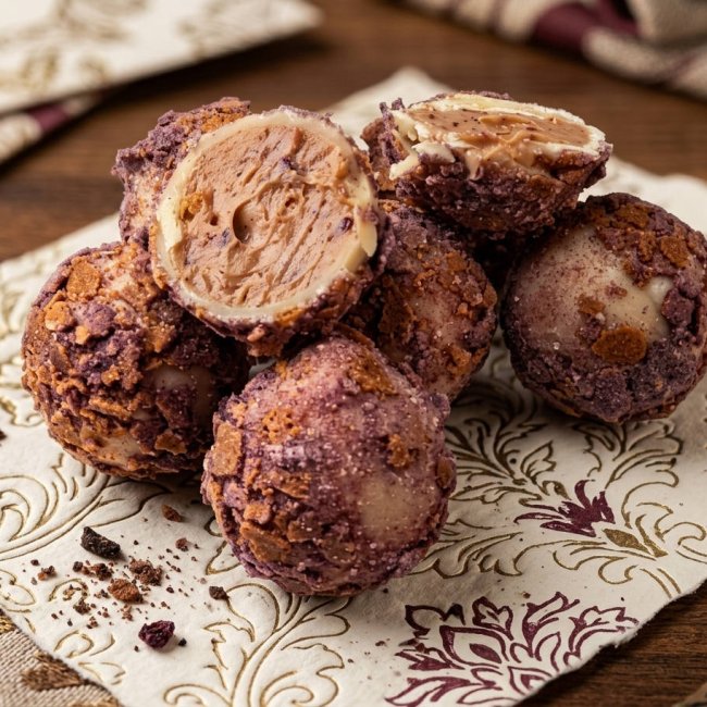 Bombones de frutos rojos con chipotle