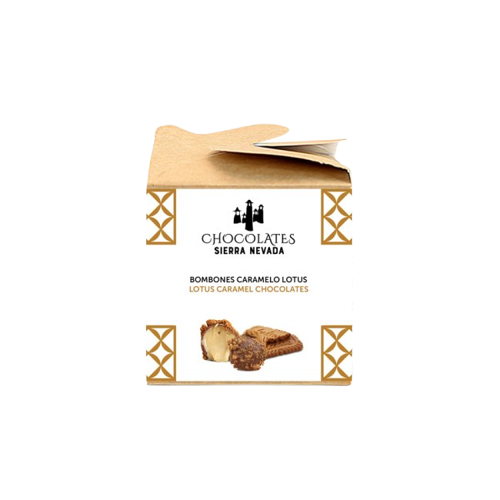 BOMBONES DE CHOCOLATE CON LECHE Y CRUJIENTE GALLETA LOTUS 6 UNIDADES.