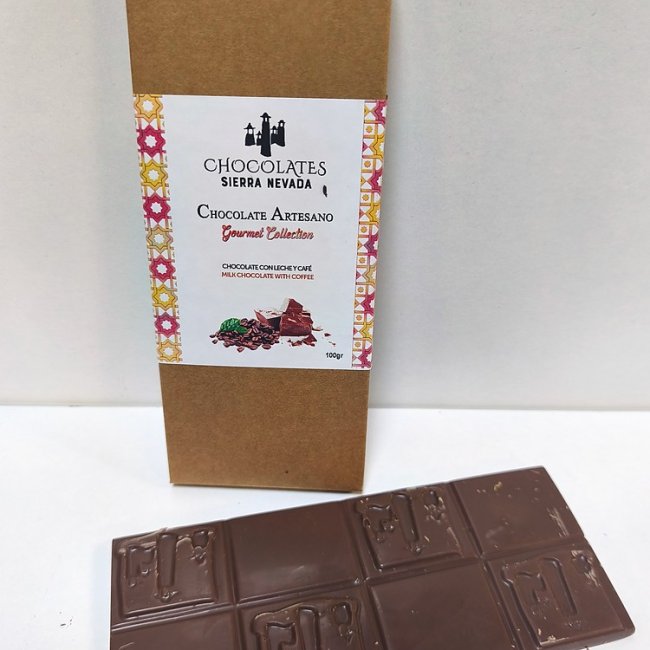 Tableta chocolate con leche y café 100 g