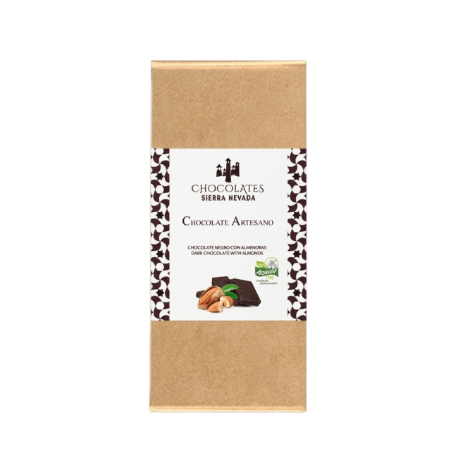 Tableta chocolate negro con avellanas 100g