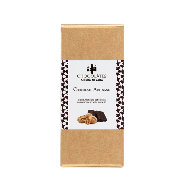 Tableta chocolate negro con nueces 100 g