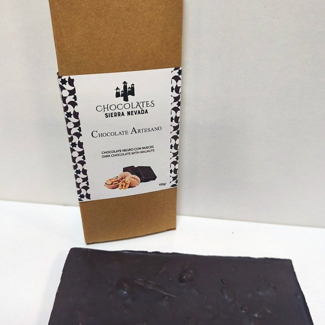 Tableta chocolate negro con nueces 100 g