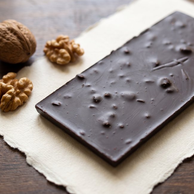 Tableta chocolate negro con nueces 100 g