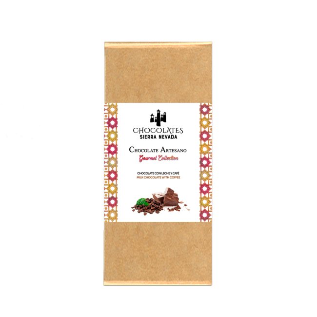 Tableta chocolate con leche y café 100grs