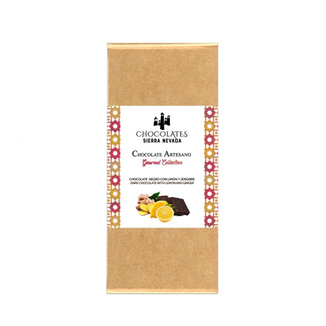 Tableta chocolate con limon y jengibre100grs