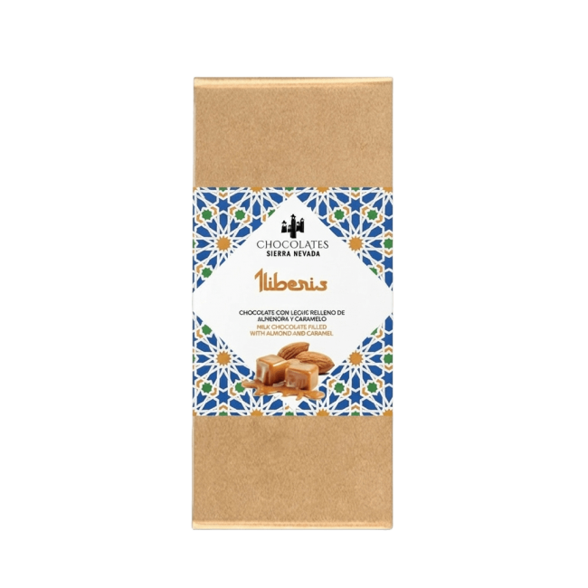 Tableta Iliberis Chocolate con leche, almendras y flor de sal